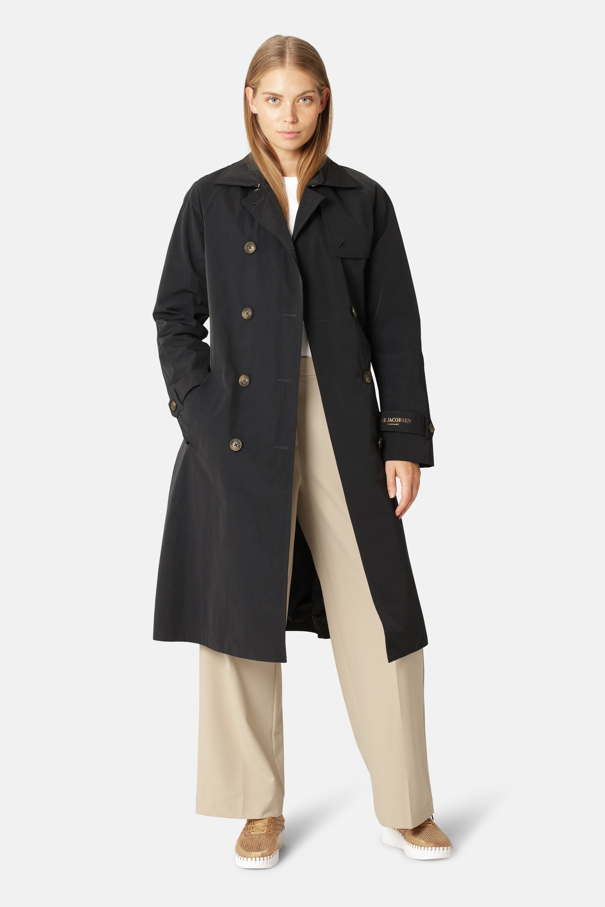 Teknisk Regnrock Trench - Dark Indigo
